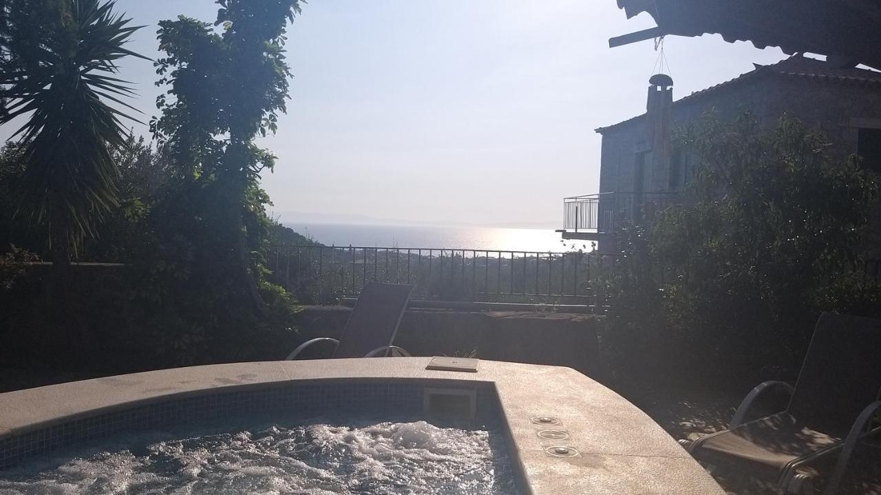 Villa Onar A Stone House With Amazing View Stoúpa Exterior foto